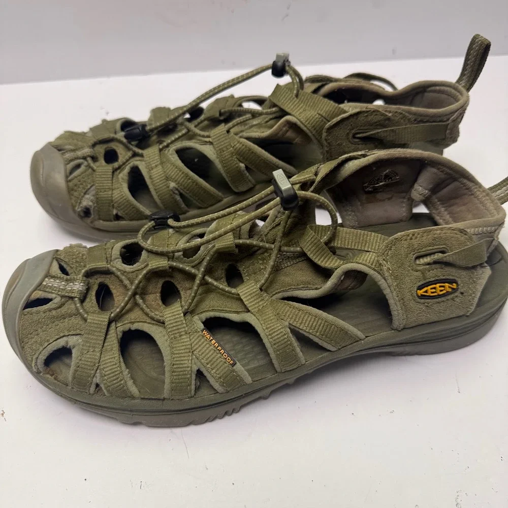 Keen Newport H2 Sandals Mens 10 Olive Green Waterproof Hiking Trail Shoes